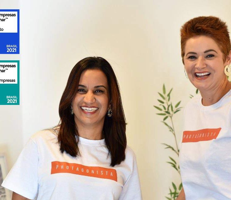 cátia horsts e jaciara pinheiro recebem certificação gptw como melhor empresa para trabalhar