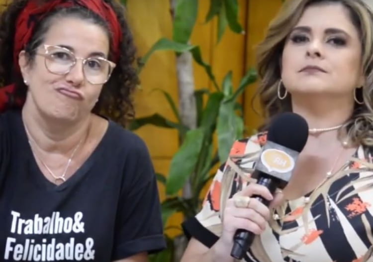 Vania Ferrari e a apresentadora do programa